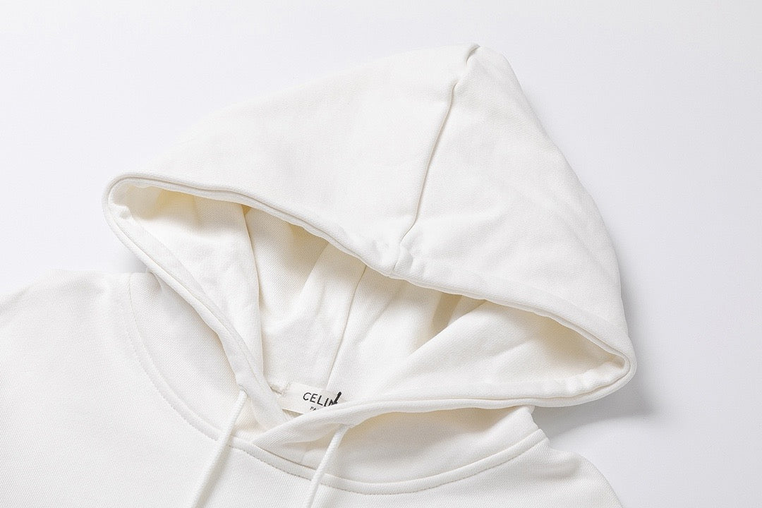 Black Cotton Gradient Text Pullover - Men's