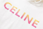 Black Cotton Gradient Text Pullover - Men's