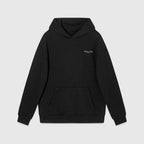 Black Cotton Plain Pullover - Men's