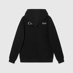 Black Cotton Plain Pullover - Men's