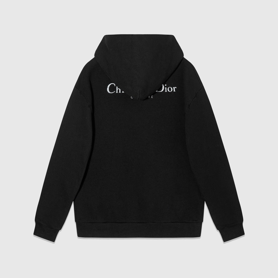 Black Cotton Plain Pullover - Men's