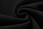 Black Cotton Plain Pullover - Men's