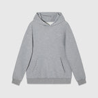 Black Cotton Plain Pullover - Men's