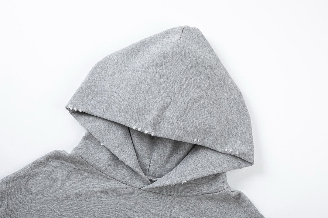 Black Cotton Plain Pullover - Men's