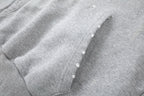 Black Cotton Plain Pullover - Men's