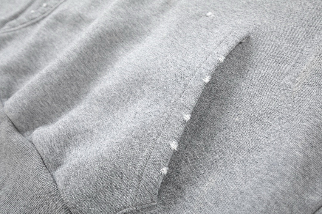 Black Cotton Plain Pullover - Men's