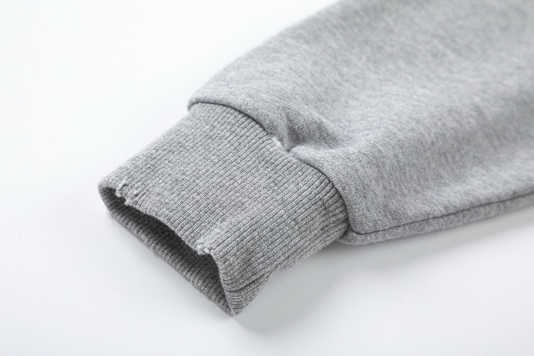 Black Cotton Plain Pullover - Men's