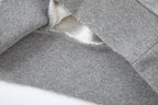 Black Cotton Plain Pullover - Men's
