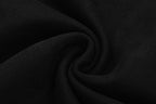 Black Cotton Knight Print Crewneck - Men's