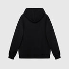 Black Cotton Embroidered Pullover - Men's