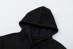 Black Cotton Embroidered Pullover - Men's