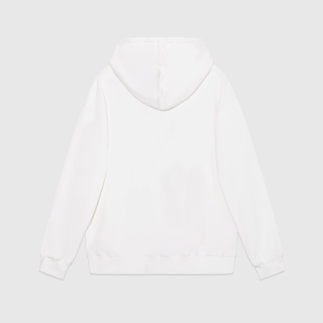 Black Cotton Embroidered Pullover - Men's
