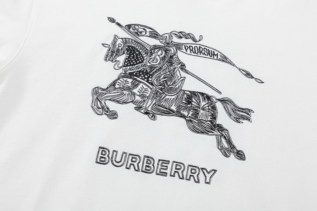 Black Cotton Embroidered Pullover - Men's