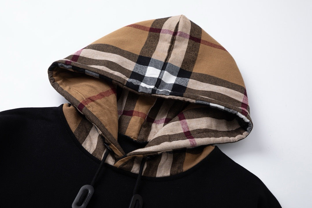Check Hood Lining Hoodie - Men's