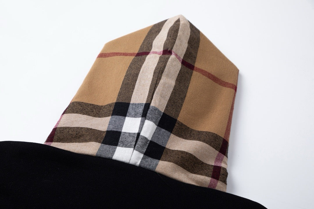 Check Hood Lining Hoodie - Men's