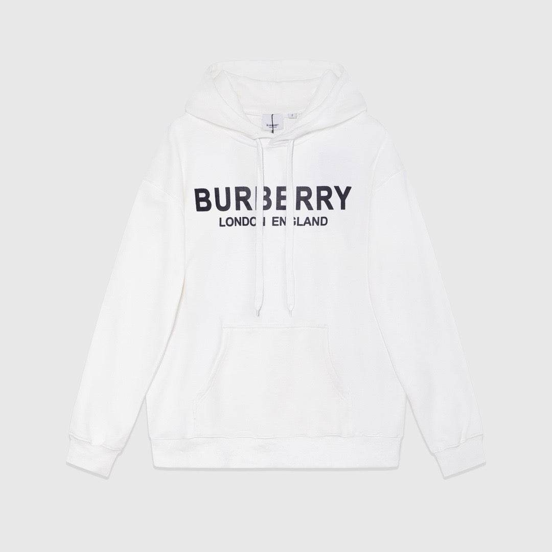 Black Cotton Bold Text Pullover - Men's