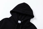 Black Cotton Bold Text Pullover - Men's
