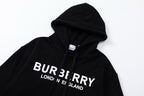 Black Cotton Bold Text Pullover - Men's