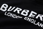 Black Cotton Bold Text Pullover - Men's