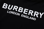 Black Cotton Bold Text Pullover - Men's