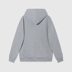 Grey Cotton Plain Pullover - Men's