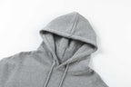 Grey Cotton Plain Pullover - Men's
