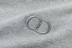 Grey Cotton Plain Pullover - Men's