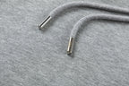 Grey Cotton Plain Pullover - Men's
