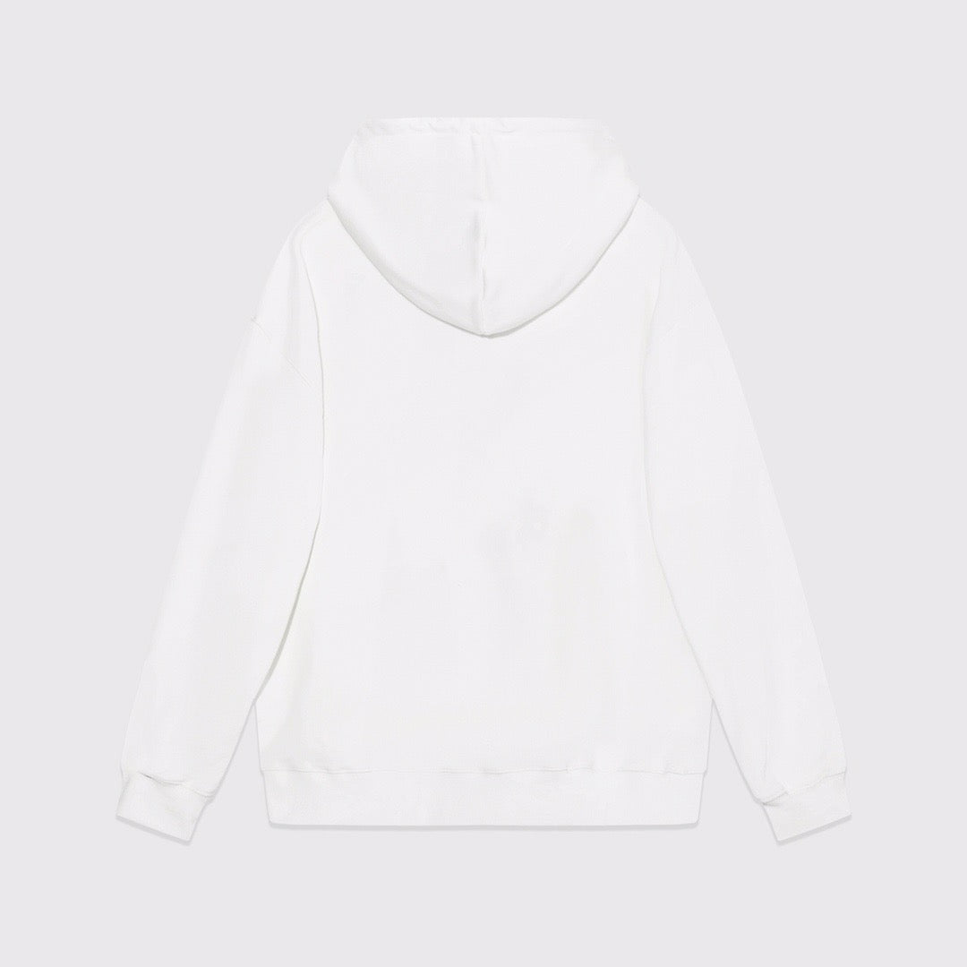 Black Cotton Text Logo Pullover - Men's