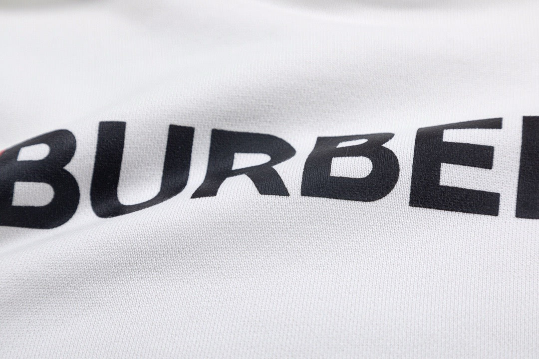 Black Cotton Text Logo Pullover - Men's