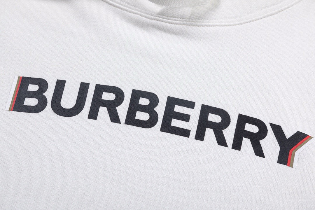Black Cotton Text Logo Pullover - Men's