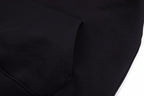 Black Cotton Text Logo Pullover - Men's
