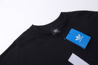 Black Jersey Striped Sleeve Long-Sleeve - Men's