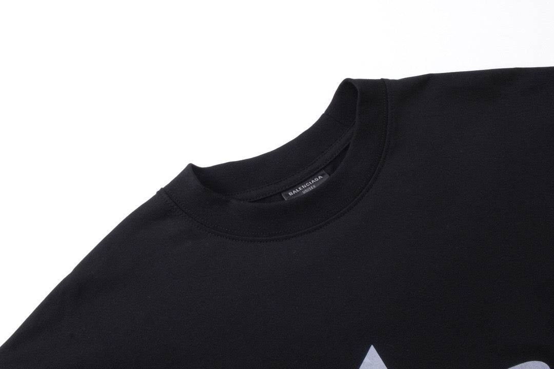 Black Cotton Logo Long-Sleeve - Men's