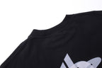 Black Cotton Logo Long-Sleeve - Men's
