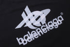 Black Cotton Logo Long-Sleeve - Men's