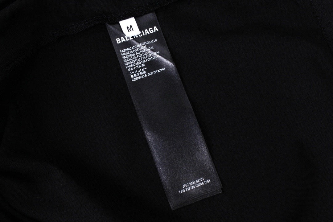 Black Cotton Logo Long-Sleeve - Men's