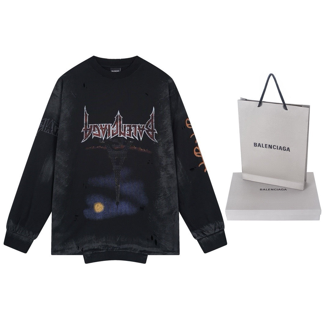 Distressed Metal Graphic T-Shirt - Men's