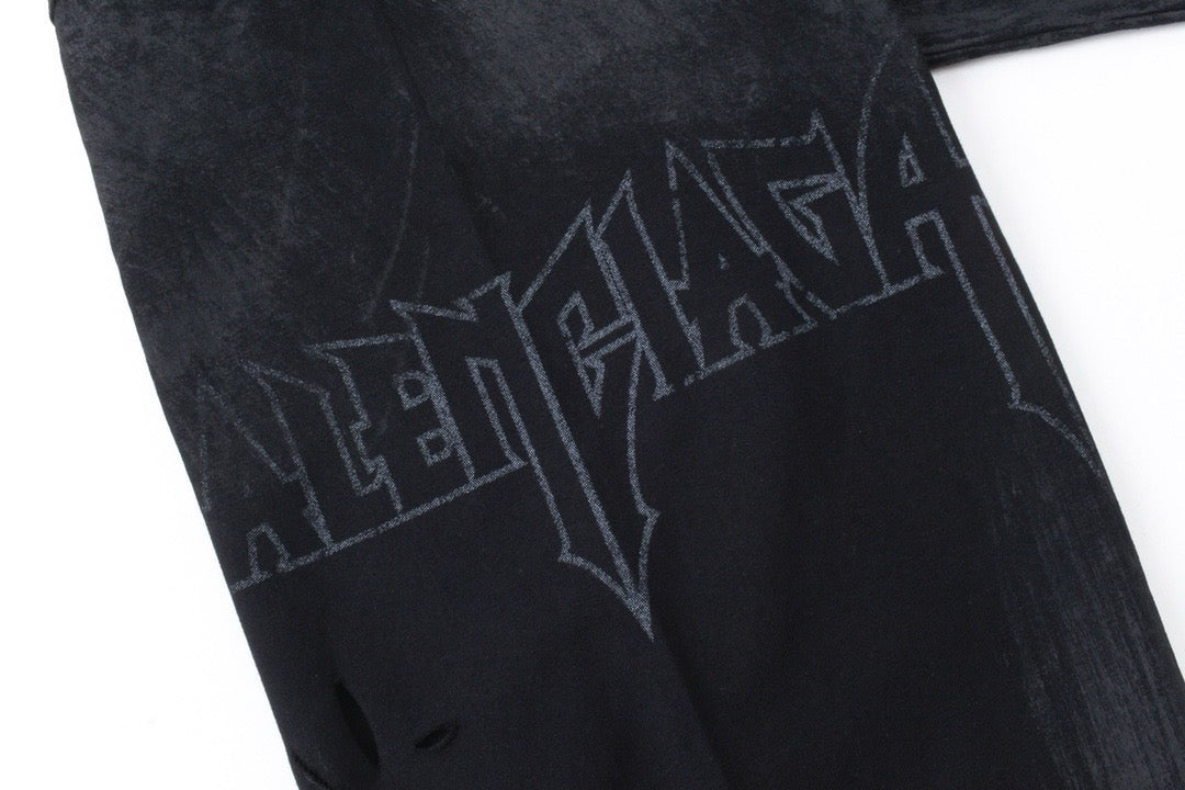 Distressed Metal Graphic T-Shirt - Men's