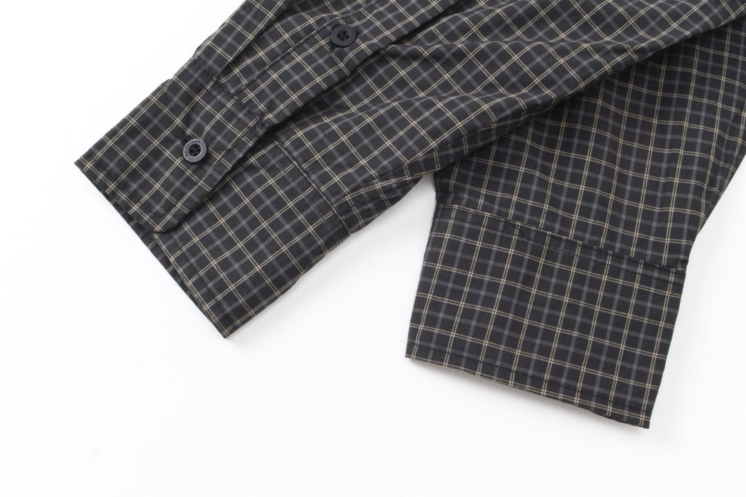 Check Sleeve Long Sleeve T-Shirt - Men's