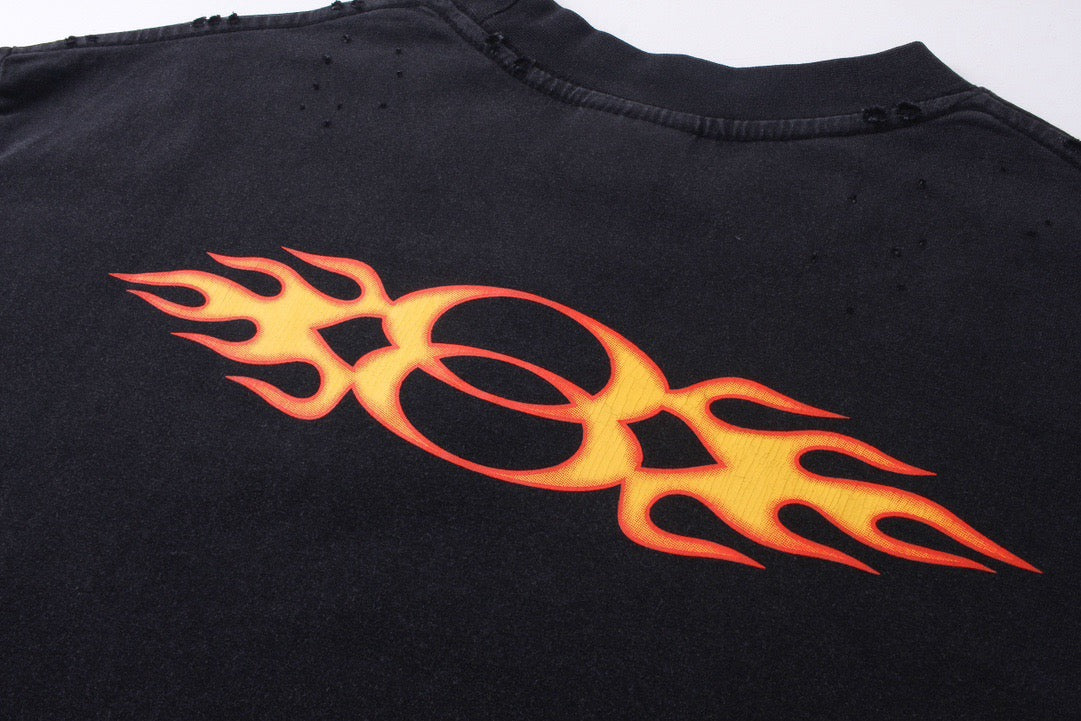 Flame Logo Long Sleeve T-Shirt - Men's