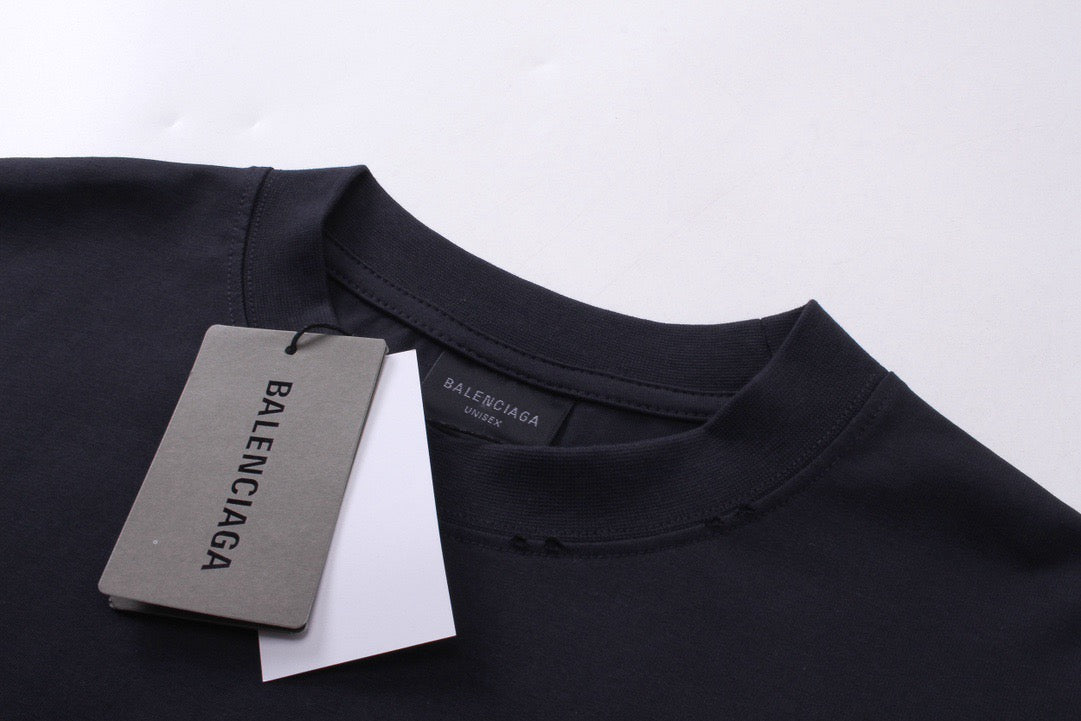 Black Cotton Graphic Long-Sleeve - Men's