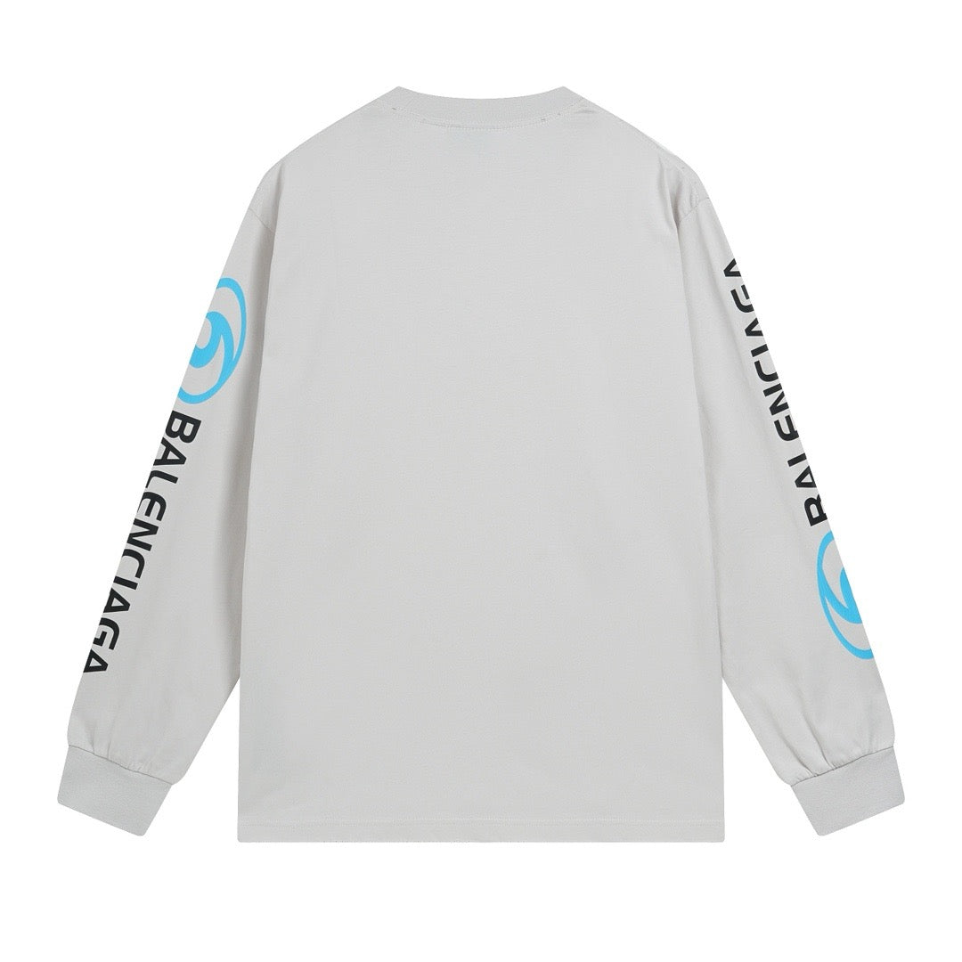 Black Cotton Graphic Long-Sleeve - Men's
