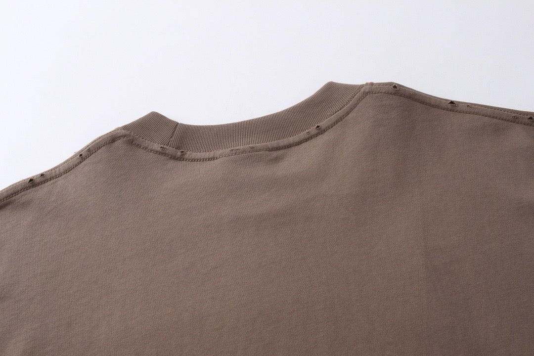 Black Cotton Text Logo Long-Sleeve - Men's