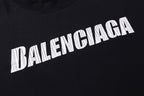 Black Cotton Text Logo Long-Sleeve - Men's