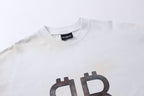 Black Cotton Monogram Long-Sleeve - Men's