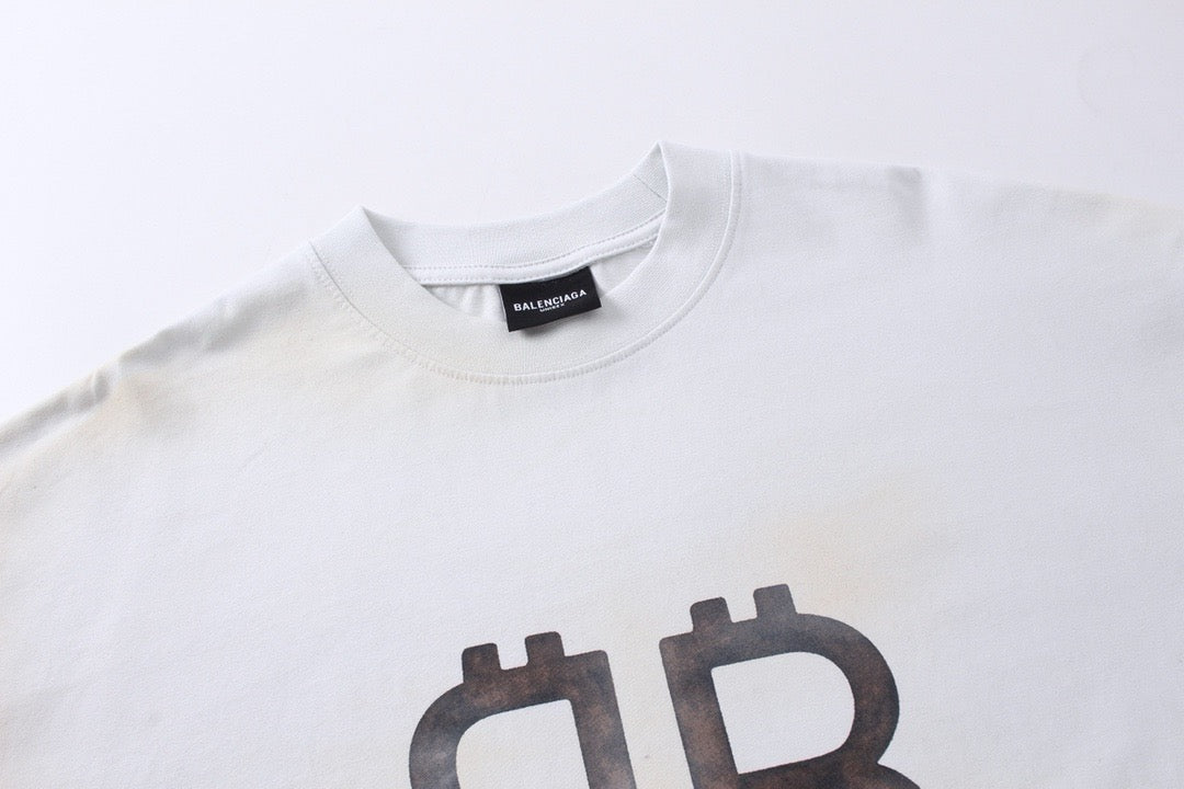 Black Cotton Monogram Long-Sleeve - Men's