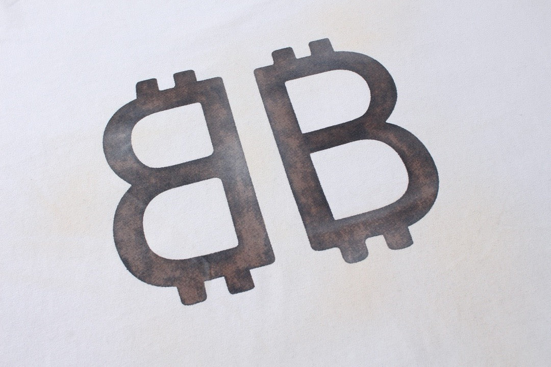 Black Cotton Monogram Long-Sleeve - Men's
