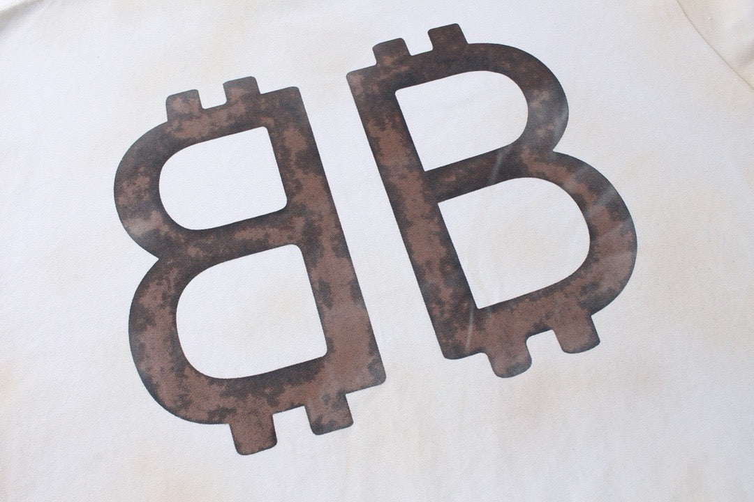 Black Cotton Monogram Long-Sleeve - Men's