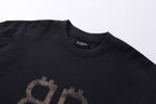 Black Cotton Monogram Long-Sleeve - Men's